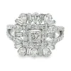 Cluster Lab Diamond Ring