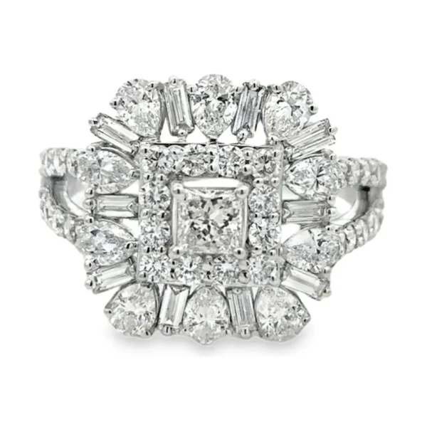 Cluster Lab Diamond Ring