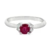 Oval Ruby Gemstone Ring