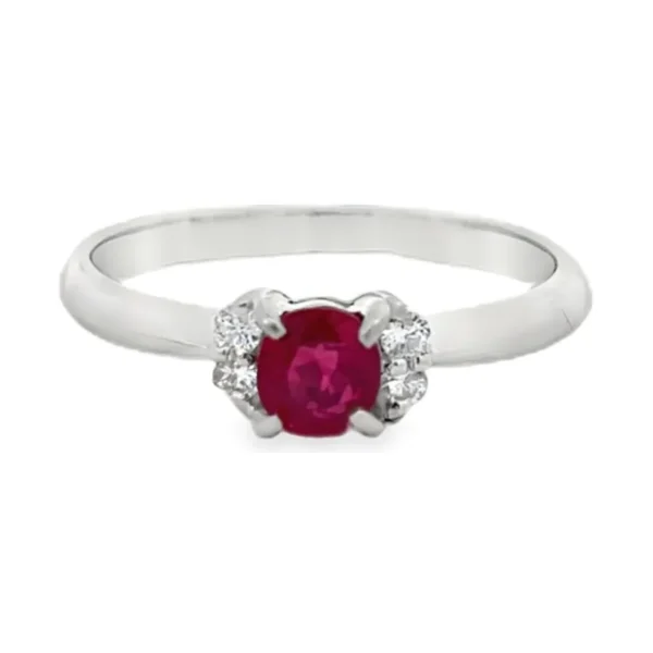 Oval Ruby Gemstone Ring