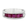 Channel Set Gemstone Ring