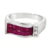 Channel Set Gemstone Ring
