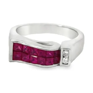 Channel Set Gemstone Ring