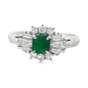 Emerald Cut Gemstone Ring