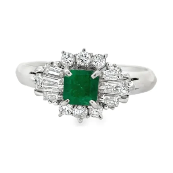 Emerald Cut Gemstone Ring