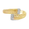 Cable Diamond Bypass Ring