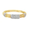 Twisted Cable Diamond Band
