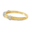 Twisted Cable Diamond Band