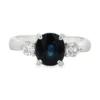 Oval Three Stone Ring