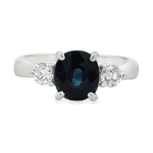 Oval Three Stone Ring