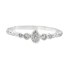 Pear Diamond Beaded Band