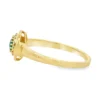 Oval Emerald Halo Ring