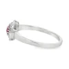 Oval Ruby Halo Ring
