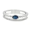 Oval Sapphire Double Ring