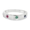 Multicolor Gemstone Band Ring