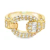 Buckle Diamond Fashion Ring