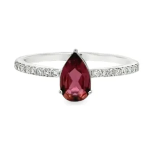 Pear Gemstone Diamond Ring