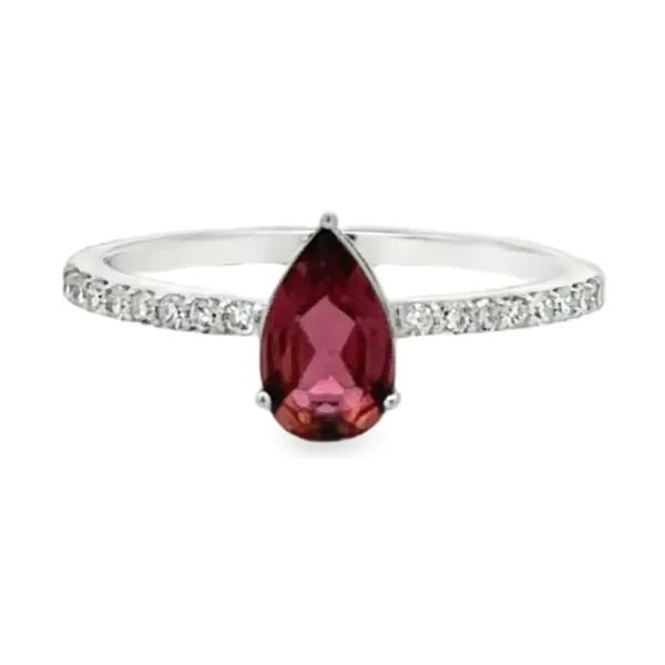 Pear Gemstone Diamond Ring
