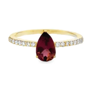 Pear Gemstone Diamond Ring