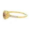 Oval Gemstone Halo Ring