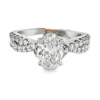 Oval Diamond Twist Ring
