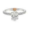 Oval Diamond Solitaire Ring
