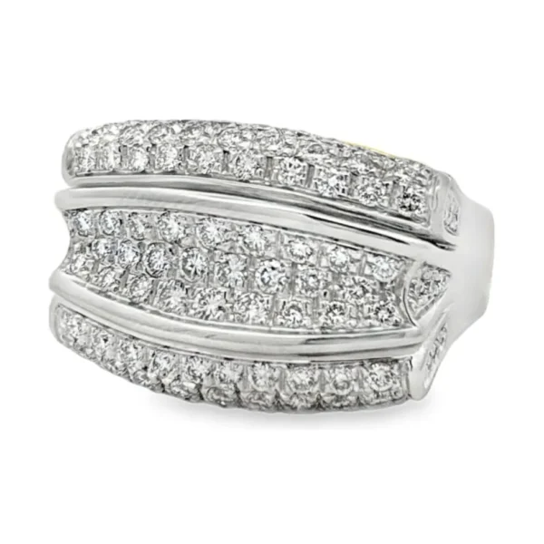 Pave Diamond Wide Ring