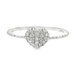 Heart Diamond Band Ring