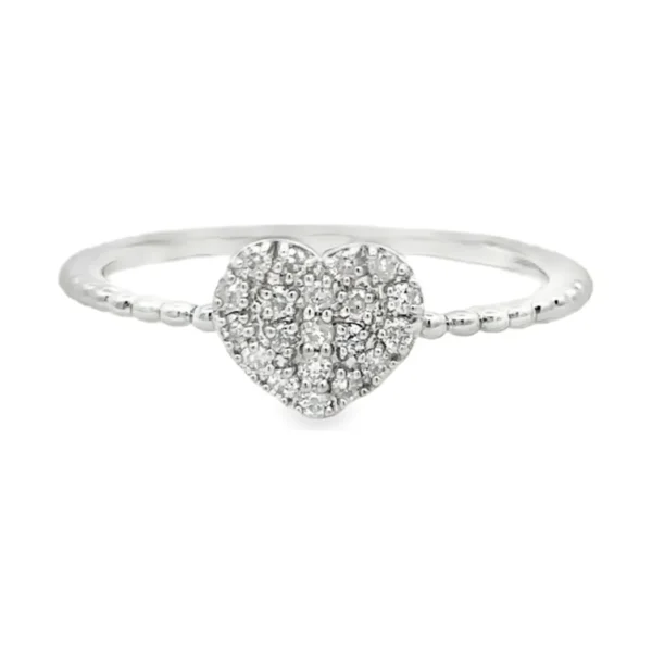 Heart Diamond Band Ring