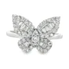 Diamond Butterfly Fashion Ring
