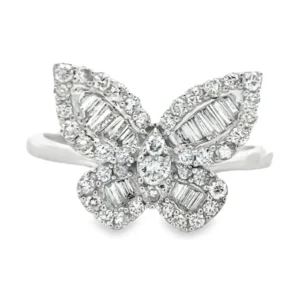 Diamond Butterfly Fashion Ring