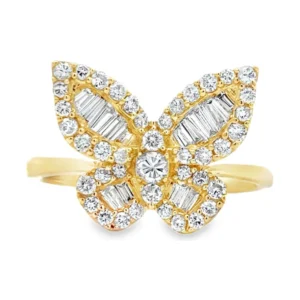 Diamond Butterfly Ring
