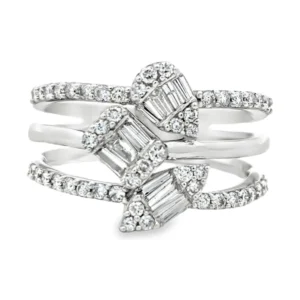 Baguette Diamond Multi-Band Ring