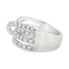 Crossover Diamond Band Ring
