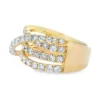 Crossover Diamond Band Ring