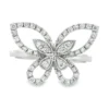 Diamond Butterfly Fashion Ring