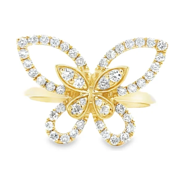 Butterfly Diamond Fashion Ring