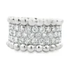 Diamond Beaded Band Ring