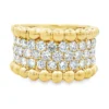 Beaded Diamond Band Ring