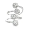 Spiral Diamond Cocktail Ring