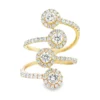 Diamond Spiral Cocktail Ring