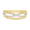 Crisscross Diamond Fashion Ring