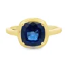 Cushion Gemstone Solitaire Ring