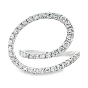 Spiral Diamond Fashion Ring