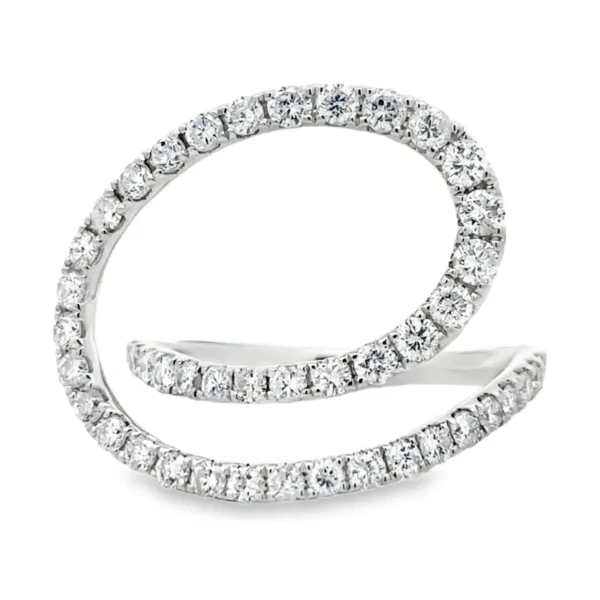 Spiral Diamond Fashion Ring