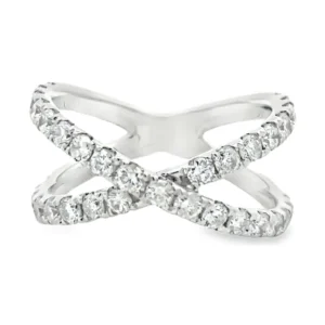Crossover Diamond Fashion Ring