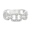 Diamond Chain Link Ring