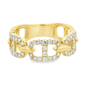 Diamond Link Fashion Ring