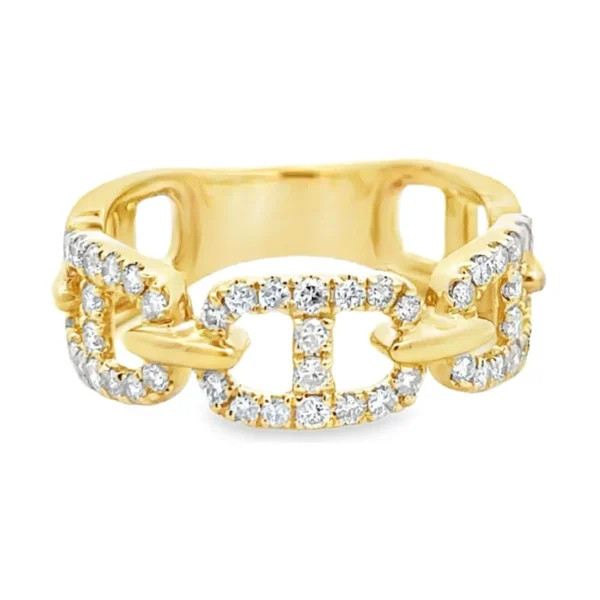 Diamond Link Fashion Ring