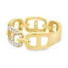 Diamond Link Fashion Ring